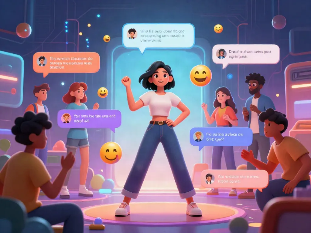 Engaging NSFW character AI chat scene depicts vibrant interactions with animated figures, perfect for exploring character ai nsfw trends.